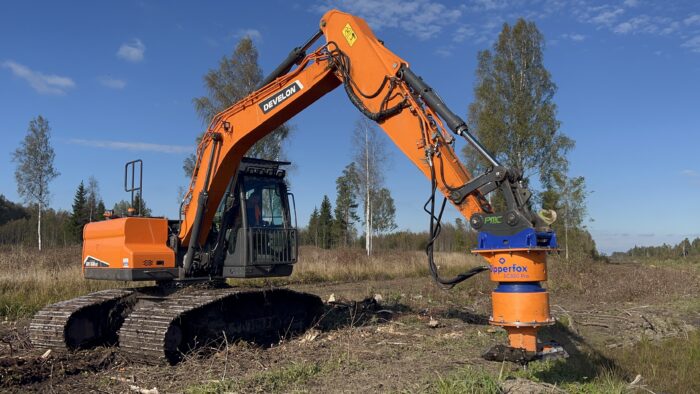 Stump drill for excavator -3